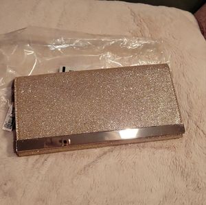 Aldo Gold Glitter Clutch/Crossbody Bag - Never Used, With Tags